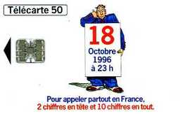 Télécarte 50 : France Telecom La Numérotation à 10 Chiffres - Opérateurs Télécom