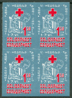 Yugoslavia 1984 Solidarity, Red Cross, Selfadhesive, Block Of 4 MNH - Impuestos