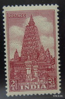 INDIA Year 1949, ARCHEOLOGICAL SERIES 2½a. Bodh Gaya Temple,  MH, SG 333b - Ungebraucht