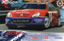 World Rally Championship 2004 - Sébastien Loeb - Daniel Elena  -  CITROEN Xsara WRC  -  Carte Promo - Rally