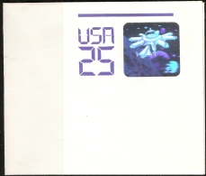 USA 2000 Outer-space Research 25 C Hologram Postal Stationary Envelope Folded Unused - United States