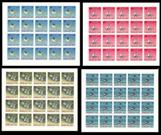 MANAMA 1968 Space American Satellites IMPERF.COMPLETE SHEETS:4 (4x20 Stamps) U [non Dentelé, Geschnitten] Russia-related - Stati Uniti