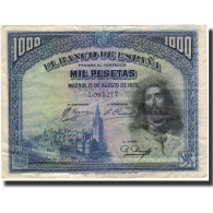 Billet, Espagne, 1000 Pesetas, 1928-08-15, KM:78a, TTB - 1000 Peseten