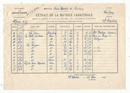 Extrait De La Matrice Cadastrale , St Martial De Loulay , Charente Maritime ,1946, Frais Fr 1.45e - Ohne Zuordnung