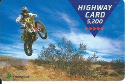 Carte Prépayée Japon Moto Trial Sport  (D 301) - Motos