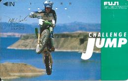 Télécarte Japon Moto Trial Challenge JUMP Sport  Phonecard (D 302) - Motos