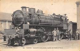 44-NANTES- LOCOMOTIVE DES GRANDS RAPIDES DE NANTES PARIS - Nantes