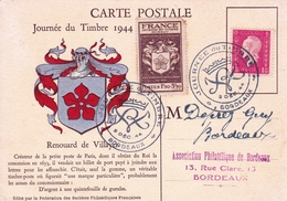 Marianne Edmond DULAC Journée Du Timbre 1944 BORDEAUX Gironde - 1940-1949