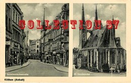 ☺♦♦ KOTHEN < SCHALAUNISCHESTRAßE - St JAKOBKIRCHE - KIRCHE EGLISE CHURCH - GERMANY ALLEMAGNE - Koethen (Anhalt)