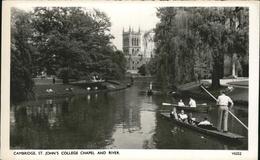 11231695 Cambridge Cambridgeshire St Johns College Chapel River Boot Cambridge - Sonstige & Ohne Zuordnung