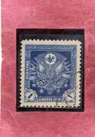TURCHIA TURKÍA TURKEY IMPERO OTTOMANO EMPIRE OTTOMAN 1914 POSTAGE DUE STAMPS SEGNATASSE TASSE TAX 1pi USATO USED OBLITER - Used Stamps