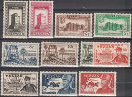 FRANCE (FEZZAN)..1949..Michel # 33-43..MLH..MiCV - 46 Euro. - Nuevos