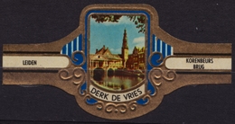 Leiden Netherlands Korenbeurs Brug Bridge - Derk De Vries - Netherlands - CIGAR CIGARS Label Vignette - Etiquetas