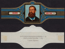 John Speke England - Explorers Ontdekkingsreizigers Belgium Belgique DON DIAZ Sigaren CIGAR CIGARS Label Vignette - Etichette