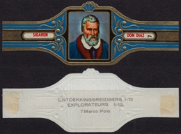 Marco Polo Italy Croatia - Explorers Ontdekkingsreizigers Belgium Belgique DON DIAZ Sigaren CIGAR CIGARS Label Vignette - Etichette