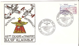 France 1981 - Portes Ouvertes BA107 - Vilezy-Villacoublay - 65ème Escadre De Transport - Vendôme - Rambouillet - TPA54 - Poste Aérienne Militaire