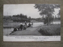 Cpa Bruxelles Woluwe-Saint-Pierre - Parc Mellaerts Jeux De Patience Pêche Pêcheurs - D.V.D. 9062 Café Des étangs - 1902 - Woluwe-St-Pierre - St-Pieters-Woluwe