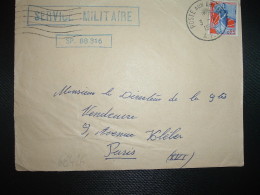 DEVANT TP MARIANNE A LA NEF 0,25 OBL.3-6 1960 POSTE AUX ARMEES A.F.N. SP 88.316 SERVICE MILITAIRE - Guerra De Argelia