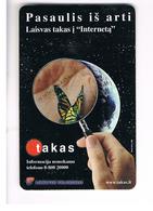 LITUANIA (LITHUANIA) -  1999  TAKAS, BUTTERFLY  - USED - RIF. 10727 - Farfalle