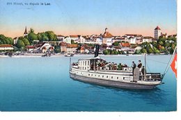 Morat - Murten - Vu Depuis Le Lac - Bateau - Boot - Morat