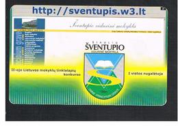 LITUANIA (LITHUANIA) -  2002 SVENTUPIS BLAZON    - USED - RIF. 10743 - Publicité