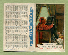 CALENDRIER  1902 : " BISCUITS " LU " - LEFEVRE UTILE "  CHROMO - Petit Format : 1901-20