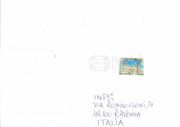 SPAIN 2018 - COVER MAILED TO ITALY WITH 1 ST RATE B  CASTLE CASTILLO DE MANZANARES EL REAL (MADRID) OBL MARCH 14, 2018 R - Lettres & Documents