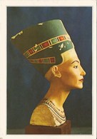 872-EGITTO - Calcare Dipinto Busto Della Regina Nefertiti - Musea