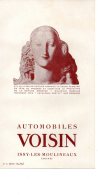 Publicité Automobiles Voisin - Werbung