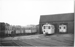 WESTERLO (Belgique) Photographie Format Cpa Dépot  Tramways électriques 1950 - Westerlo