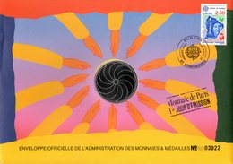 ✅ FRANCE 1991 : EUROPA / JOAO MACHADO / PORTUGAL Enveloppe Philatélique Numismatique 1er Jour N°tée Parf état EPN - Verzamelingen