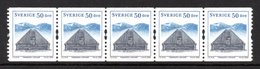 SWEDEN 2004 Provincial Houses / Landskaps Hus 50 öre: Strip Of 5 Stamps UM/MNH - Unused Stamps