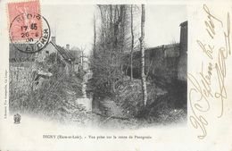 Digny (Eure-et-Loir) - Vue Prise Sur La Route De Pontgouin - Librairie Vve Gauquelin - Altri & Non Classificati