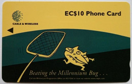 Saint Lucia Cable And Wireless 321CSLB  EC$10 "Millennium Bug " - Sainte Lucie