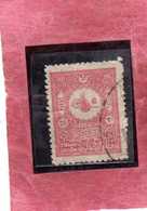 TURCHIA TURKÍA TURKEY IMPERO OTTOMANO EMPIRE OTTOMAN 1908 Tughra And Reshad Of Sultan Mohammed V 10pi USATO USED  OBLIT - Used Stamps