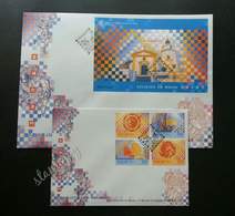 Macao Macau China Tiles In Macau 1998 Tile (FDC Pair) - Covers & Documents