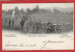 Suisse - Armée Suisse (Edition Burgy à Saint Imier ) Artillerie - Position De Combat - Saint-Imier 