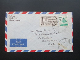 Libanon / Liban 1960 Luftpost / Air Mail. In Die USA Gelaufen! Beirut. Point O 'woods Association New York - Líbano