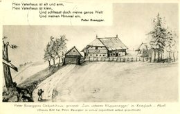 003672 Peter Rosegger's Geburtshaus, Genannt "Zum Unteren Kluppenegger" In Krieglach-Alpl 1970 - Krieglach