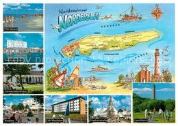 72854683 Norderney Nordseebad Lageplan FKK-Strand Conversationshaus Kurplatz LVA - Norderney