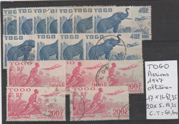 TIMBRE Europe > France (ex-colonies & Protectorats) > Togo (1914-1960) > OblitéréTogo (1914-1960) >COTE  61.60€ - Usados