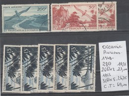 TIMBRE Europe > France (ex-colonies & Protectorats) > Océanie (Établissement De L') (1892-1958) > Poste  Aé>COTE  69.00€ - Airmail