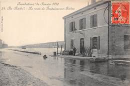 69-LYON- ILE-BARBE- INONDATION DE JANVIER 1910, LA ROUTE DE FONTAINES SUR SAÔNE - Lyon 9
