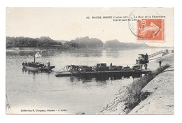 (19637-44) Basse Indre - Le Bac Et La Charrière Traversant La Loire - Basse-Indre