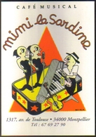 Carte Postale édition "Cart'Com" - Mimi La Sardine (Boite De Sardines) Café Musical (ill. MICA) Montpellier - Cafés