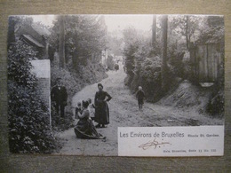 Cpa Environs De Bruxelles - Rhode-Saint-Genèse - Prière Chapelle Rue Du Village - Belle Animation - Nels 11 125 - St-Genesius-Rode