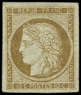 (*) EMISSION DE 1849 1a   10c. Bistre-brun, TB - 1849-1850 Cérès