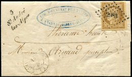 Let EMISSION DE 1849 1    10c. Bistre-jaune, Obl. PC 2983 S. LAC, Càd T15 COLMAR-(LES-ALPES) 13/7/52 Et Cursive 5/St AND - 1849-1850 Cérès