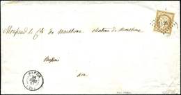 Let EMISSION DE 1849 1a   10c. Bistre Brun, Obl. PC 1824 S. Faire-part, Càd T15 MACON 26/4/58, TTB. C Et J, Cote Maury - 1849-1850 Ceres