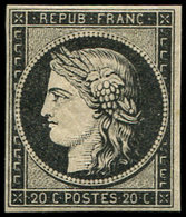 ** EMISSION DE 1849 3a   20c. Noir Sur Blanc, Frais Et TB. C - 1849-1850 Ceres